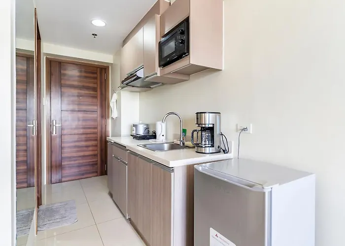 아파트호텔 Cozy Space By Nomad Space Ph At Horizons 101 With Pool, Netflix, Wifi 2*