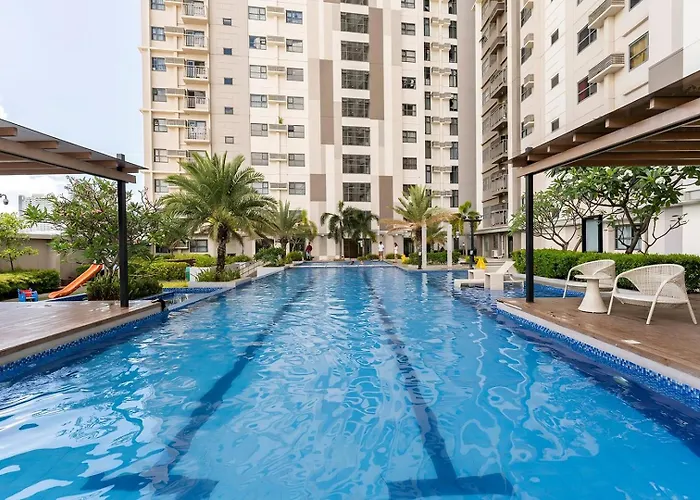 아파트호텔 Cozy Space By Nomad Space Ph At Horizons 101 With Pool, Netflix, Wifi 2*