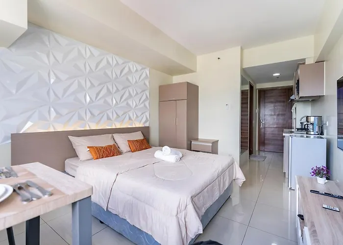 아파트호텔 Cozy Space By Nomad Space Ph At Horizons 101 With Pool, Netflix, Wifi 세부