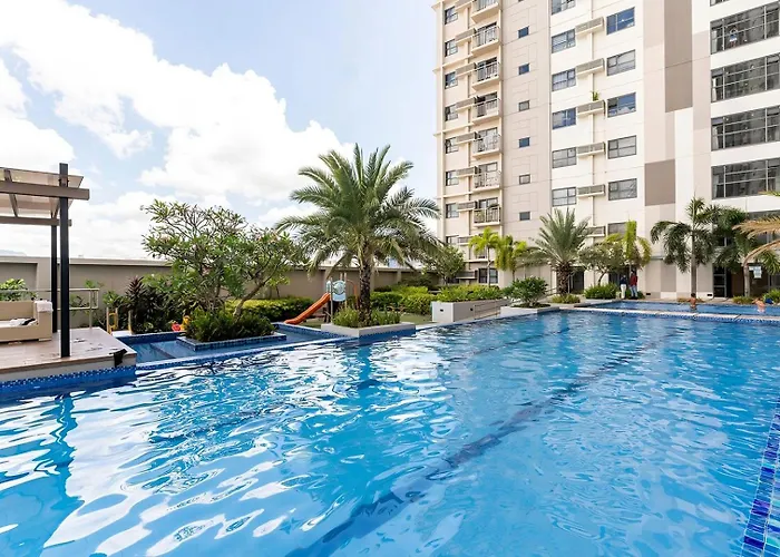아파트호텔 Cozy Space By Nomad Space Ph At Horizons 101 With Pool, Netflix, Wifi 2*