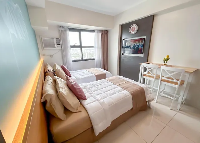 아파트호텔 Cozy Space By Nomad Space Ph At Horizons 101 With Pool, Netflix, Wifi 세부