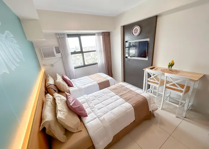 Cozy Space By Nomad Space Ph At Horizons 101 With Pool, Netflix, Wifi 아파트호텔 2*