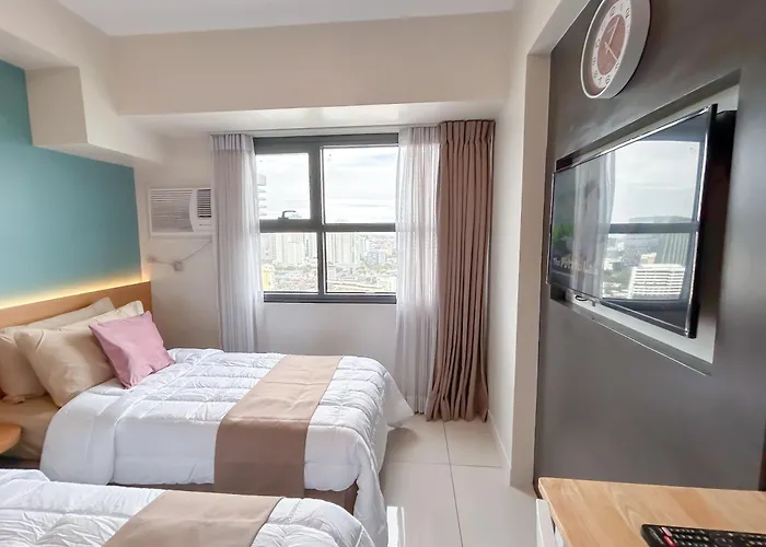 Cozy Space By Nomad Space Ph At Horizons 101 With Pool, Netflix, Wifi 아파트호텔