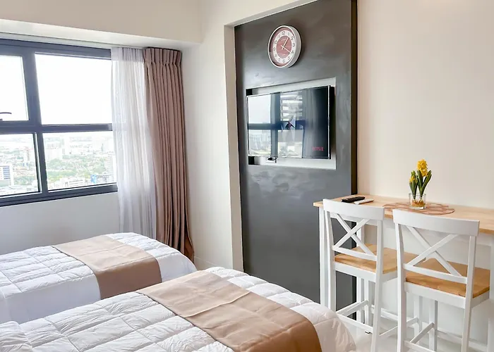 아파트호텔 Cozy Space By Nomad Space Ph At Horizons 101 With Pool, Netflix, Wifi