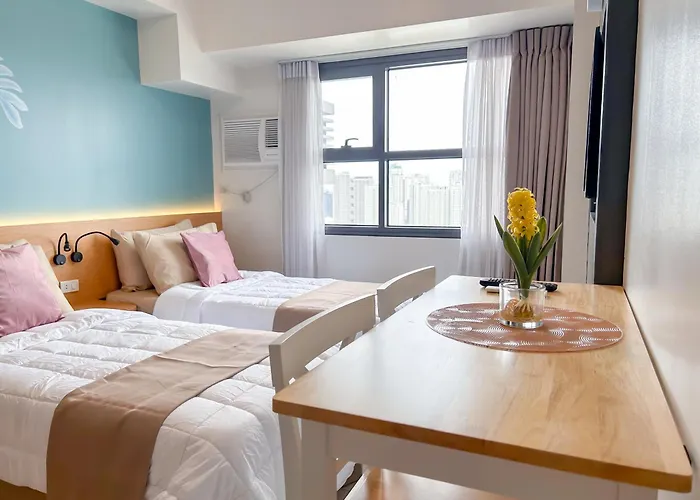 아파트호텔 Cozy Space By Nomad Space Ph At Horizons 101 With Pool, Netflix, Wifi